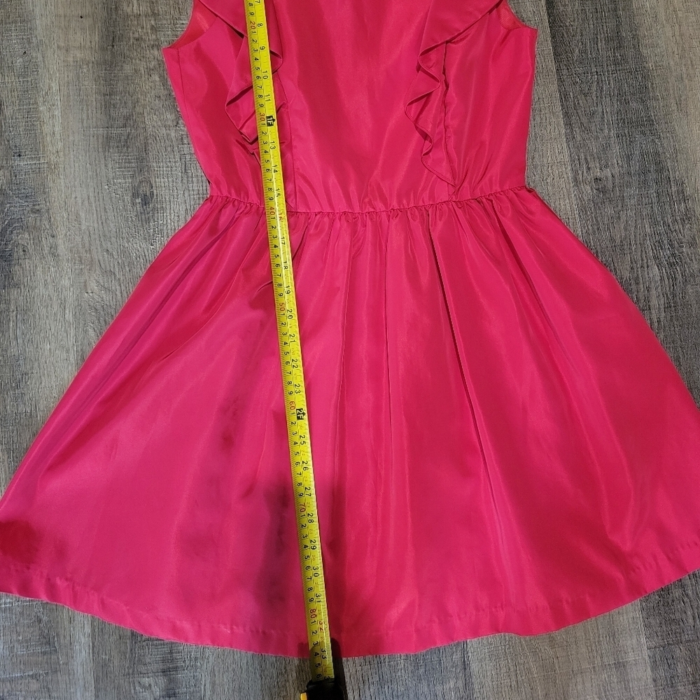 ZARA Red Ruffle Dress - Picture 9 of 11